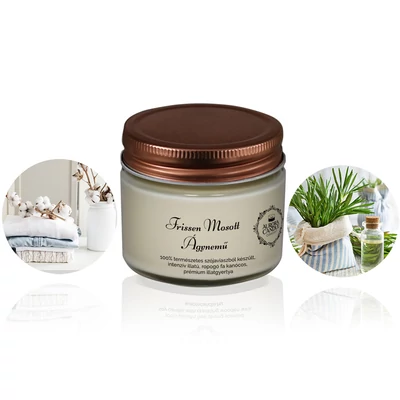Aurora Candle Frissen Mosott Ágynemű Vintage illatgyertya 140g