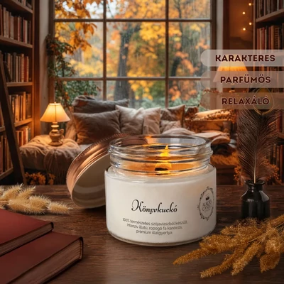 Aurora Candle Könyvkuckó Vintage illatgyertya
