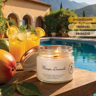 Aurora Candle Mangós Limonádé Vintage illatgyertya