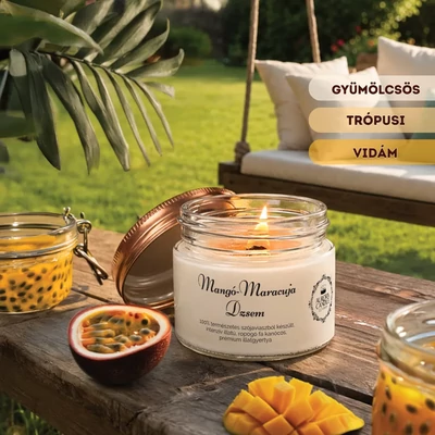 Aurora Candle Mangó-Maracuja Dzsem Vintage illatgyertya