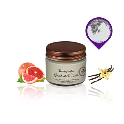 Aurora Candle Madagaszkár: Grapefruit & Vanília Vintage illatgyertya 140g