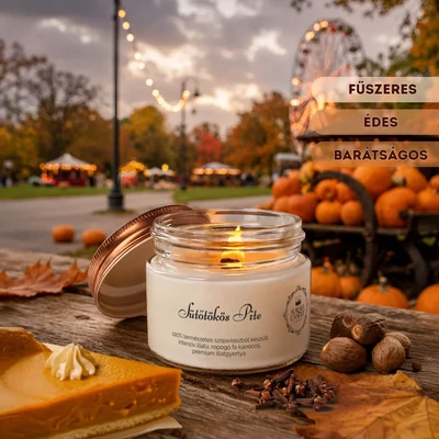 Aurora Candle Sütőtökös Pite Vintage illatgyertya (megújult)