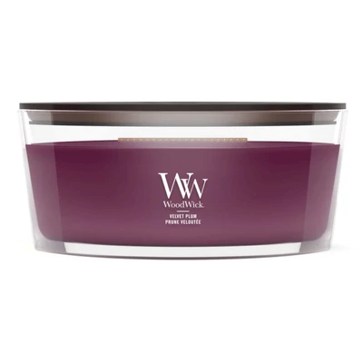 WoodWick® Velvet Plum hajógyertya 453g