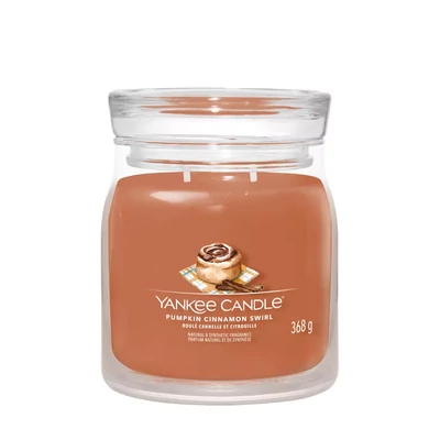 Yankee Candle® PUMPKIN CINNAMON SWIRL KÖZEPES ÜVEGGYERTYA 368g