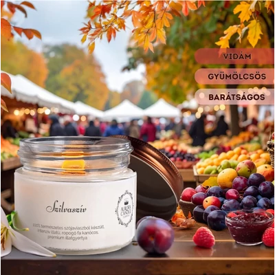 Aurora Candle Szilvaszív Vintage illatgyertya 140g