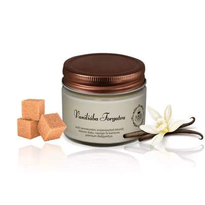 Aurora Candle Vaníliába Forgatva Vintage illatgyertya 140g