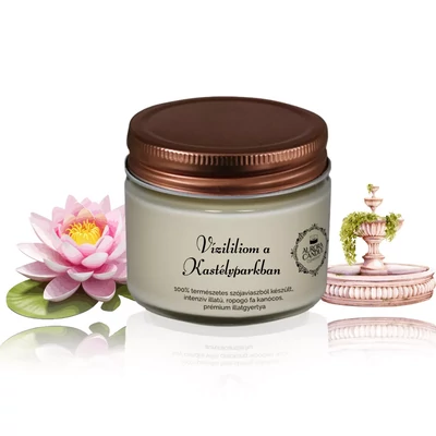 Aurora Candle Vízililiom a Kastélyparkban Vintage illatgyertya 140g