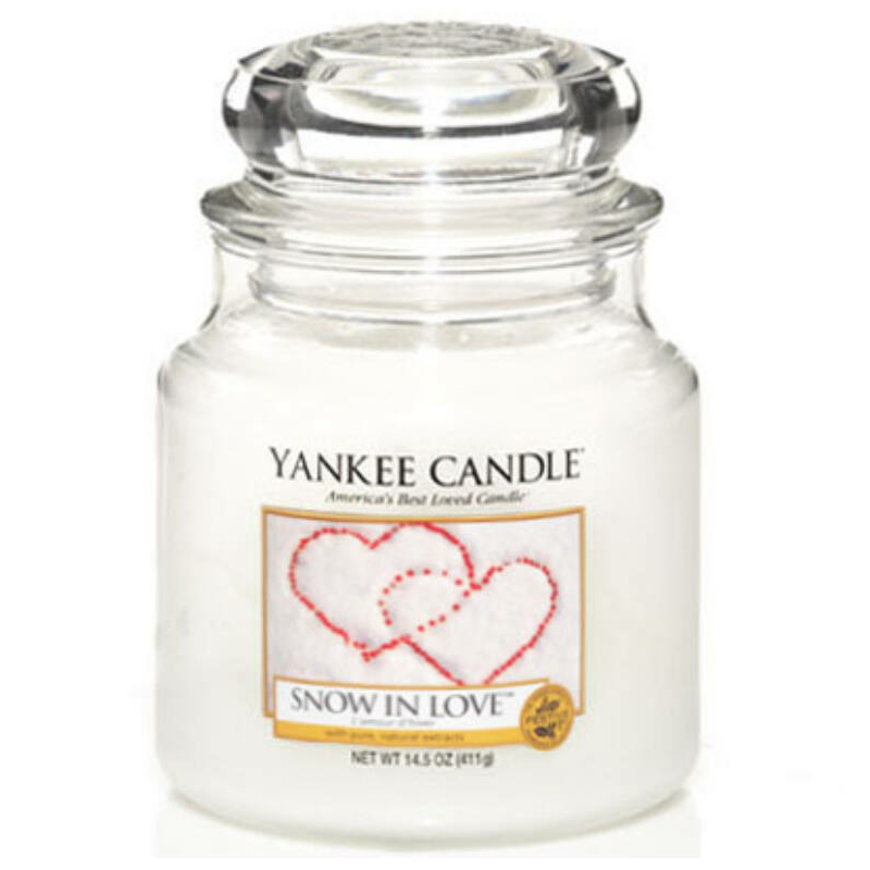Yankee Candle® Snow in love közepes üveggyertya