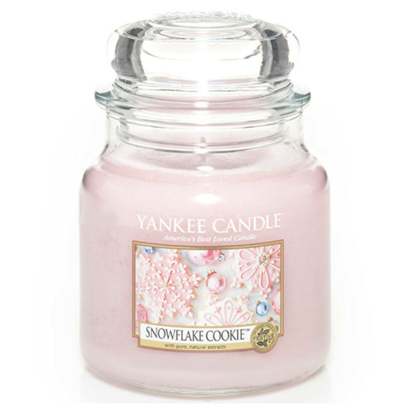 Yankee Candle® Snowflake cookie közepes üveggyertya