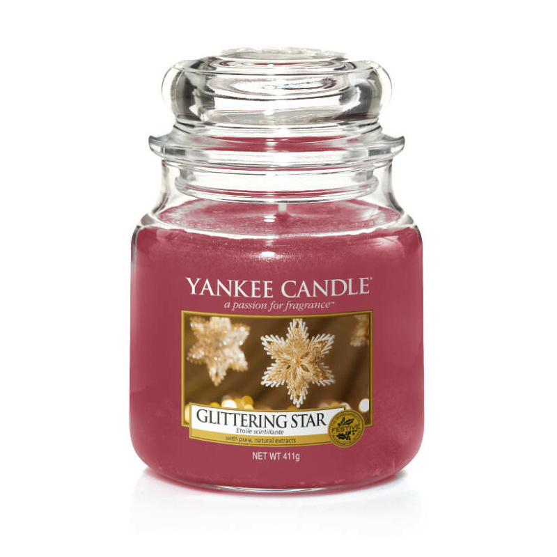Yankee Candle® Glittering Star közepes üveggyertya