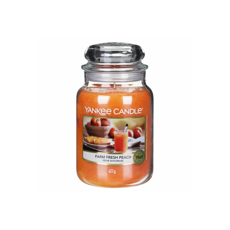 Yankee Candle® Farm Fresh Peach közepes üveggyertya