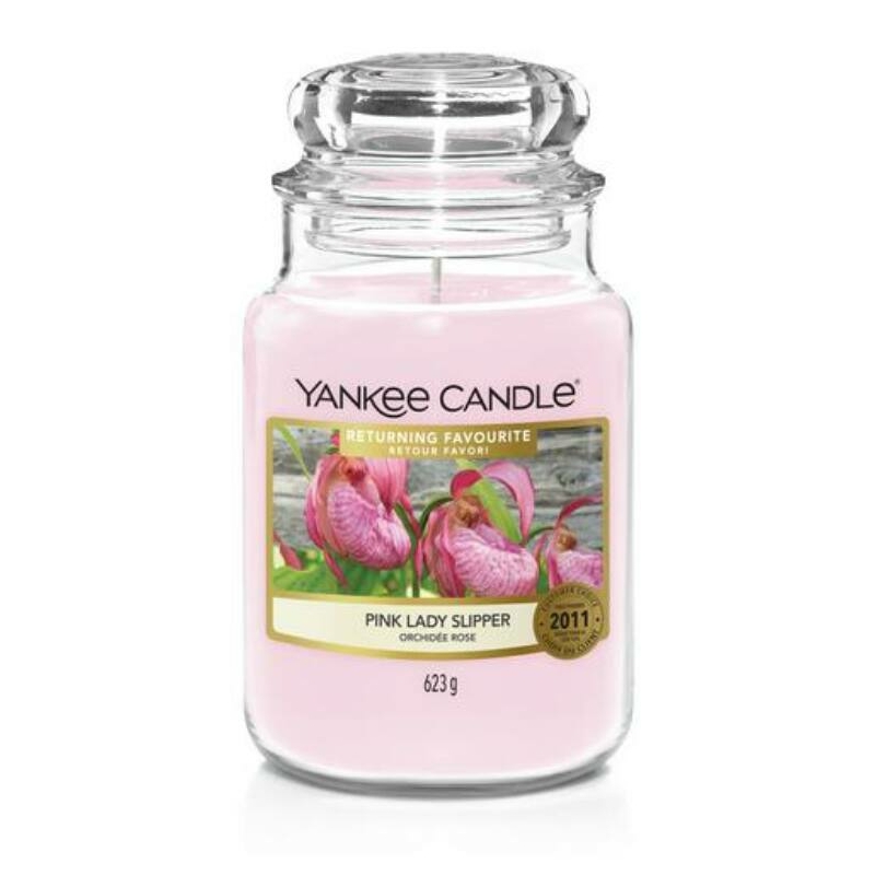 Yankee Candle® Pink Lady Slipper nagy üveggyertya