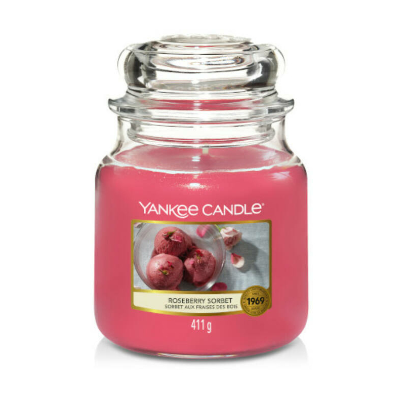 Yankee Candle® Roseberry Sorbet közepes üveggyertya
