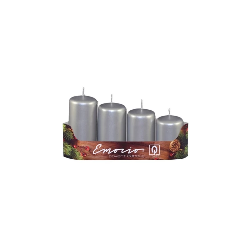 Emocio  Adventi gyertya, ezüst