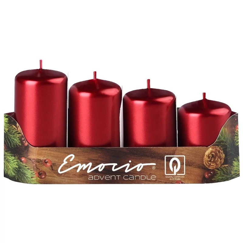 Emocio Adventi gyertya,piros
