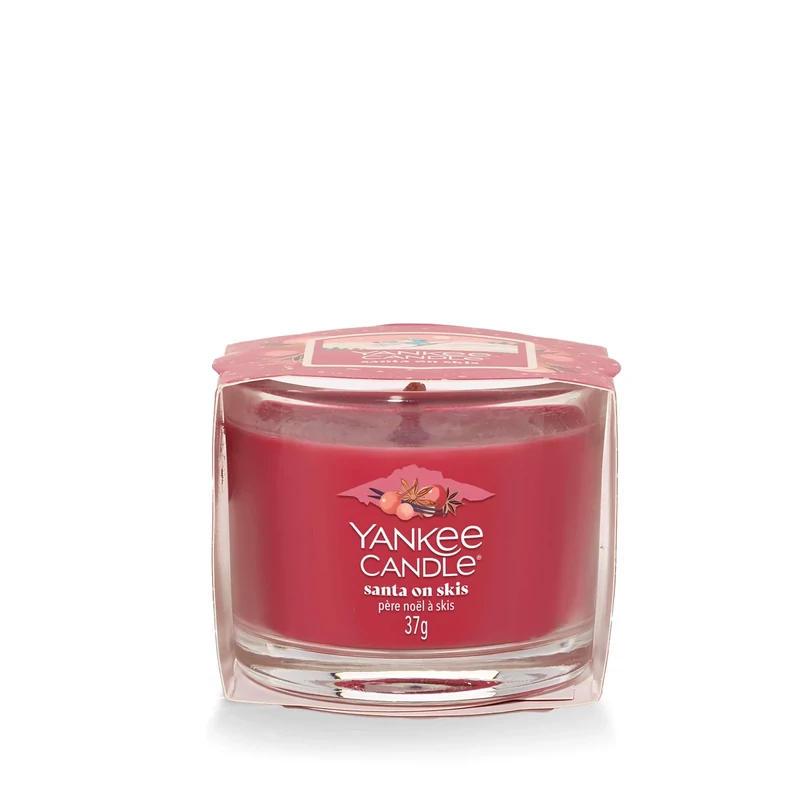 Yankee Candle® santa on skis kis üveggyertya 37g