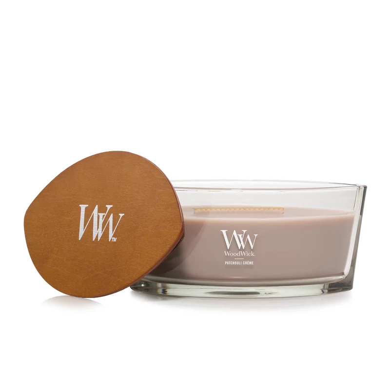 WoodWick® Patchouli Créme hajógyertya 453g