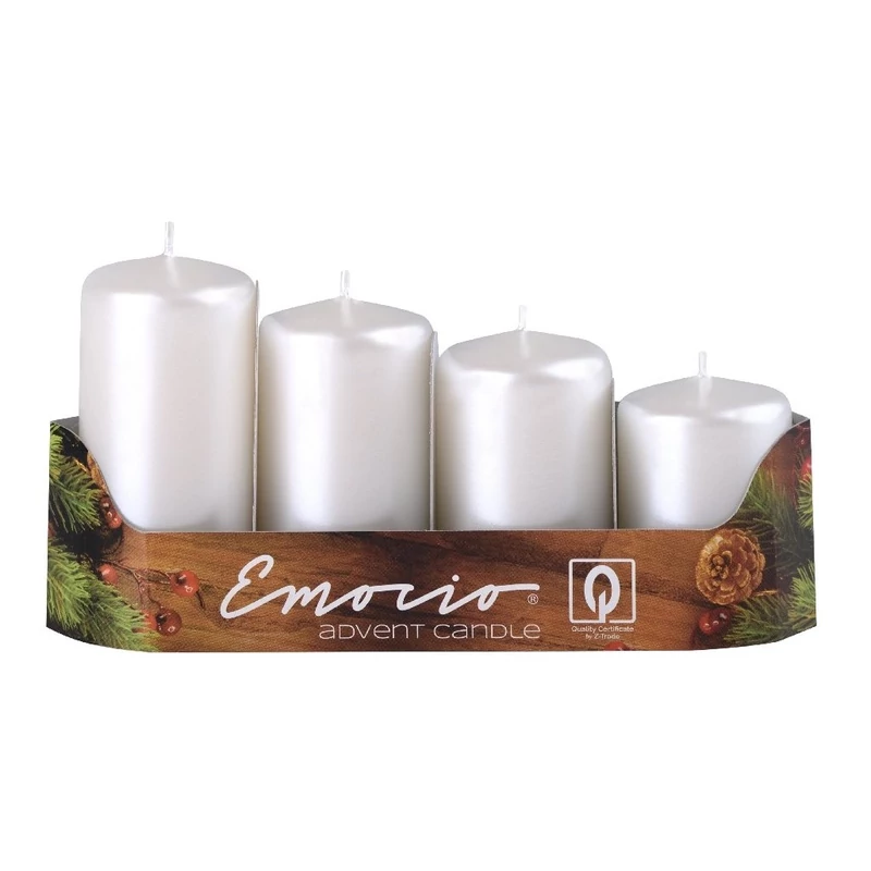 Emocio Adventi gyertya, fehér