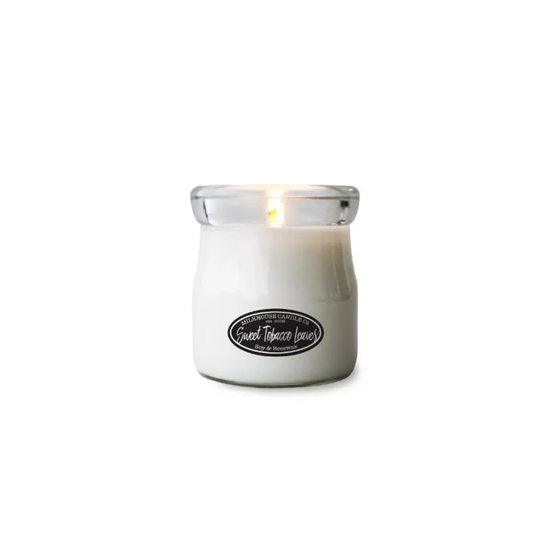 Milkhouse Candle® Sweet Tobacco Leaves Creamery kis üveggyertya