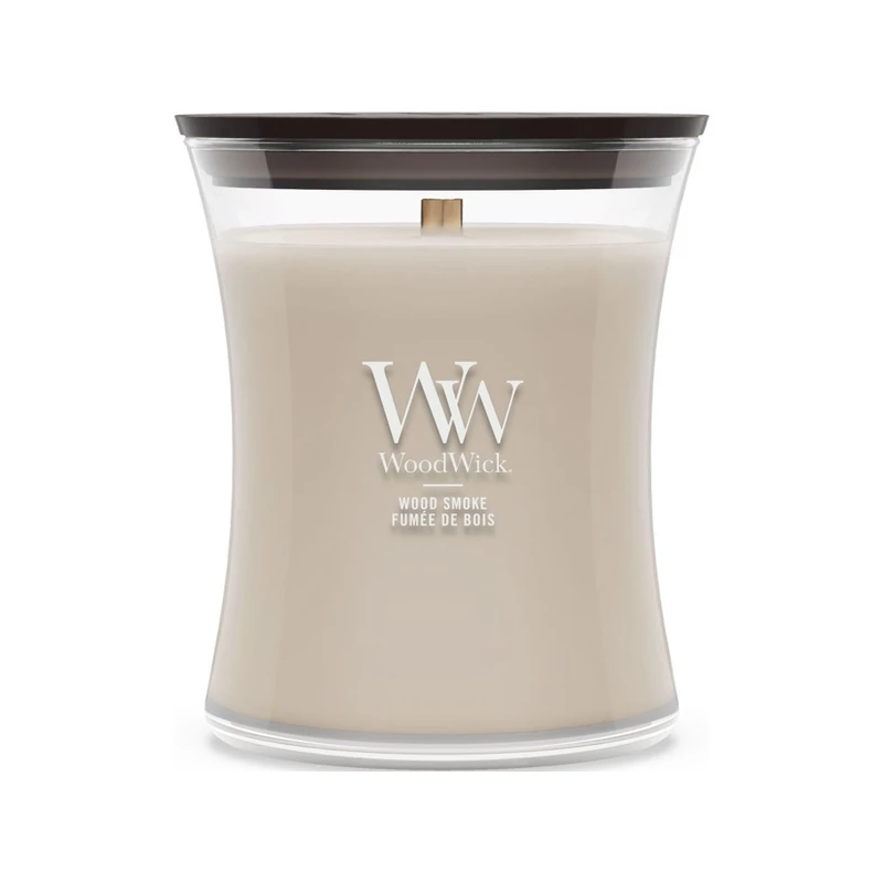 WoodWick® Wood Smoke közepes üveggyertya