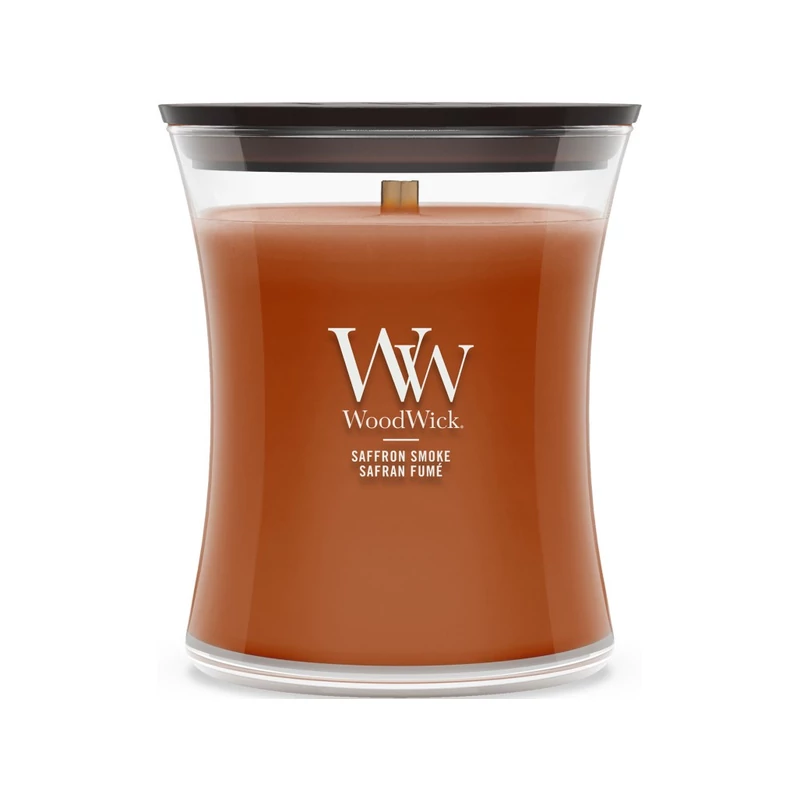 WoodWick® Saffron Smoke közepes üveggyertya 275g