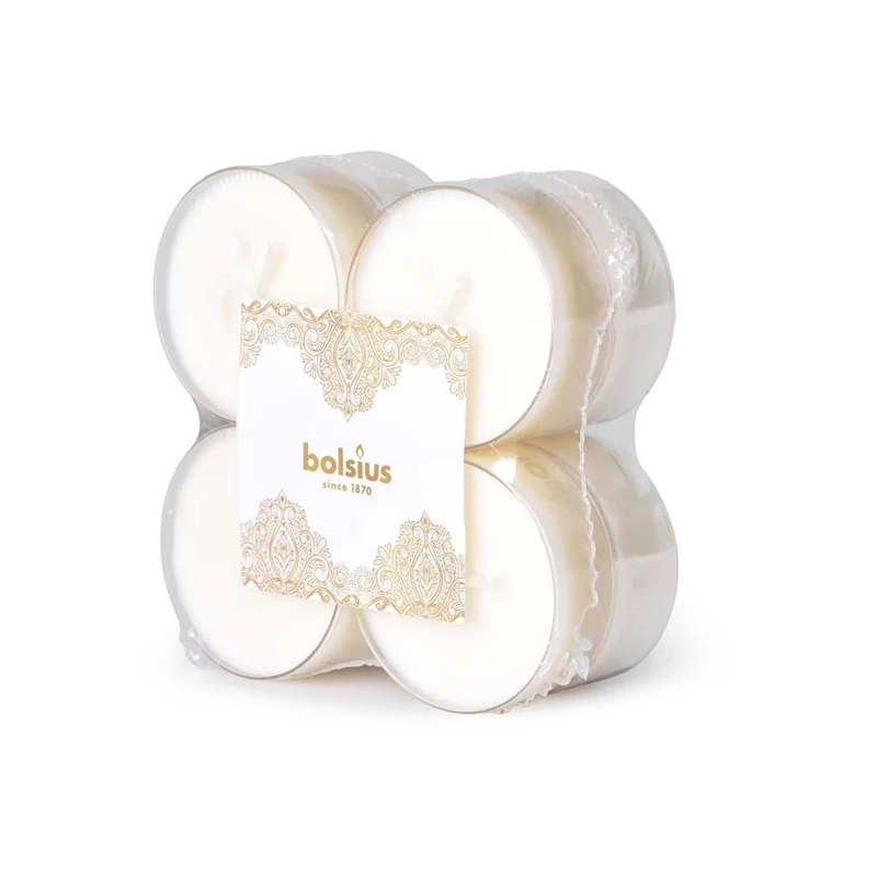 Bolsius Maxi Teamécses 8 db Arany Csipke Vanilla