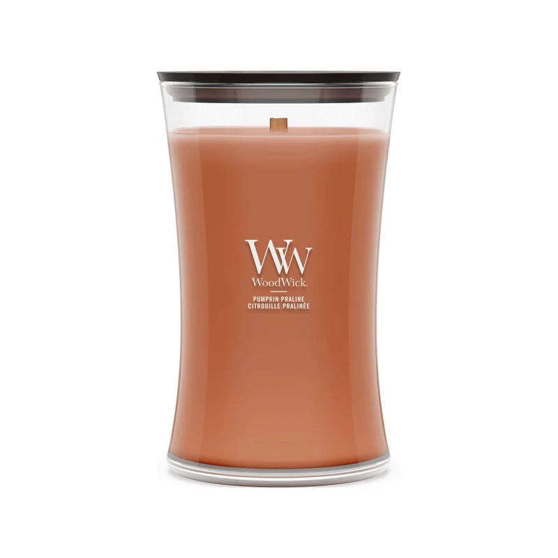 WoodWick® Pumpkin Praline nagy üveggyertya 610g