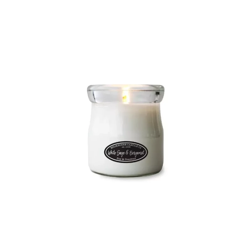 Milkhouse Candle® White Sage & Bergamot Creamery kis üveggyertya