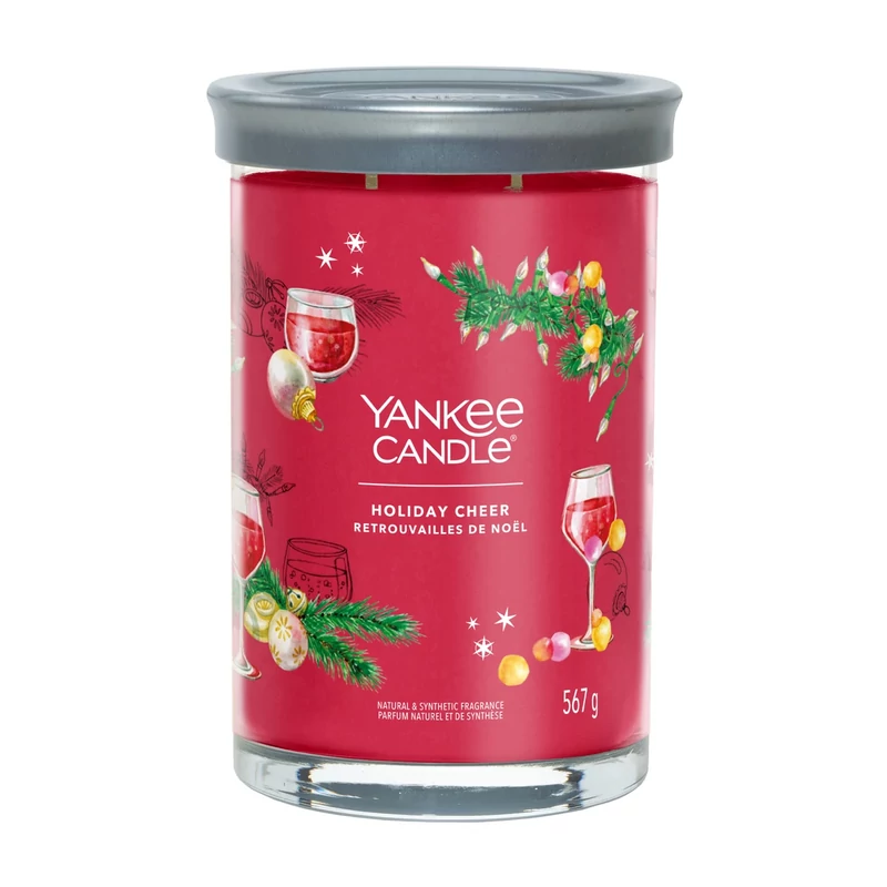 Yankee Candle® Holiday Cheer Signature Tumbler nagy üveggyertya 567g