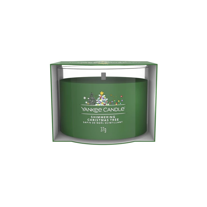 Yankee Candle® SHIMMERING CHRISTMAS TREE  kis üveggyertya 37g