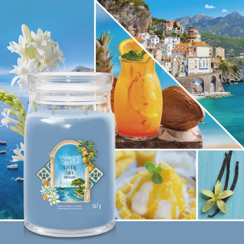 Yankee Candle® AZURE SKY SIGNATURE nagy üveggyertya