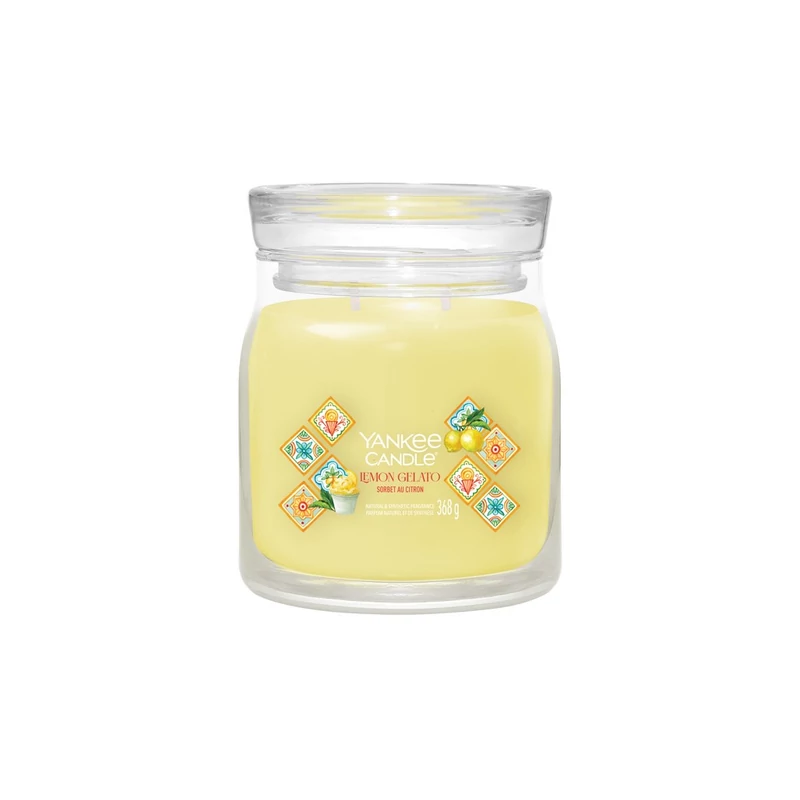 Yankee Candle® Lemon Gelato Signature közepes üveggyertya