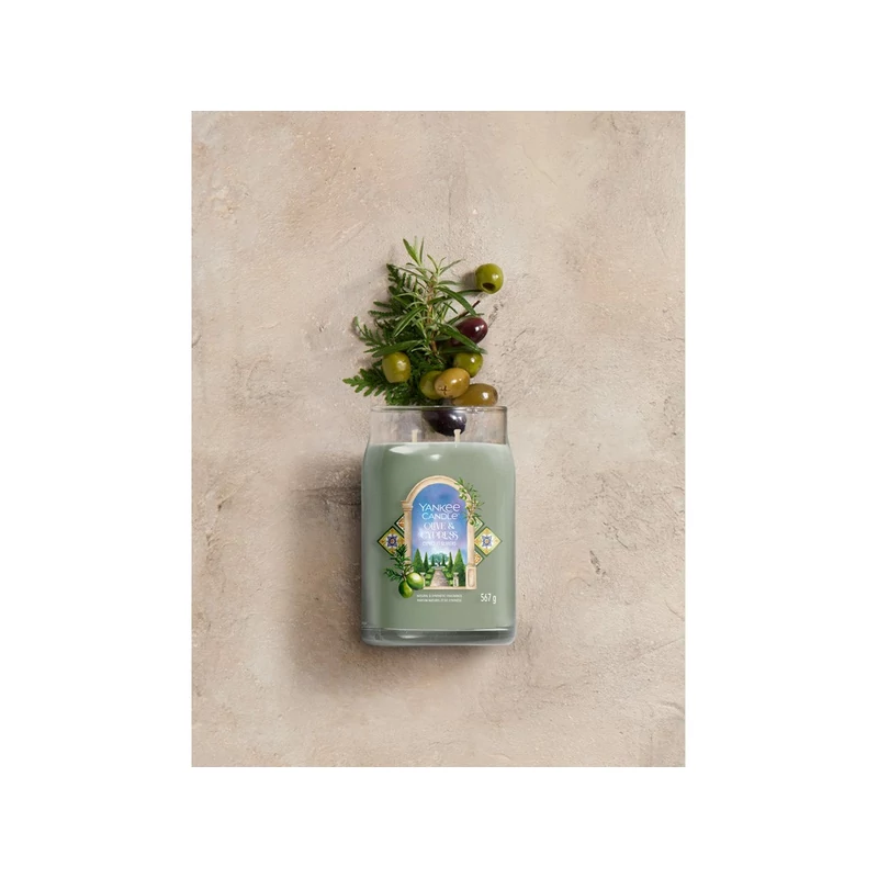 Yankee Candle® OLIVE & CYPRESS SIGNATURE NAGY  üveggyertya 567g