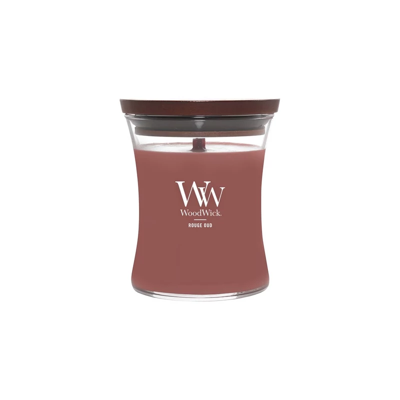 WoodWick® Rouge Oud közepes üveggyertya 275g
