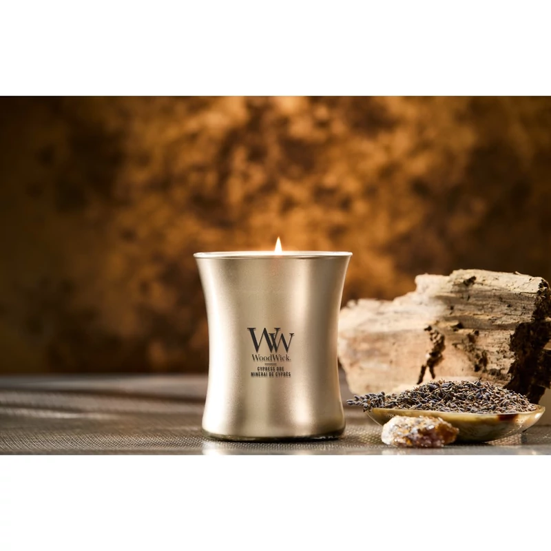WoodWick® Cypress Ore közepes üveggyertya