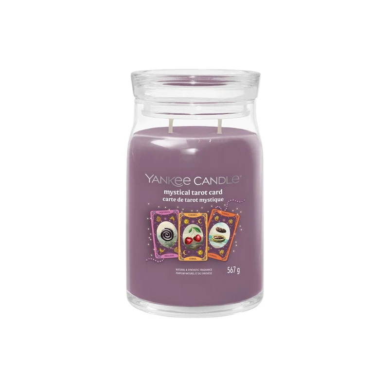 Yankee Candle® MYSTICAL TAROT CARD nagy üveggyertya 567g