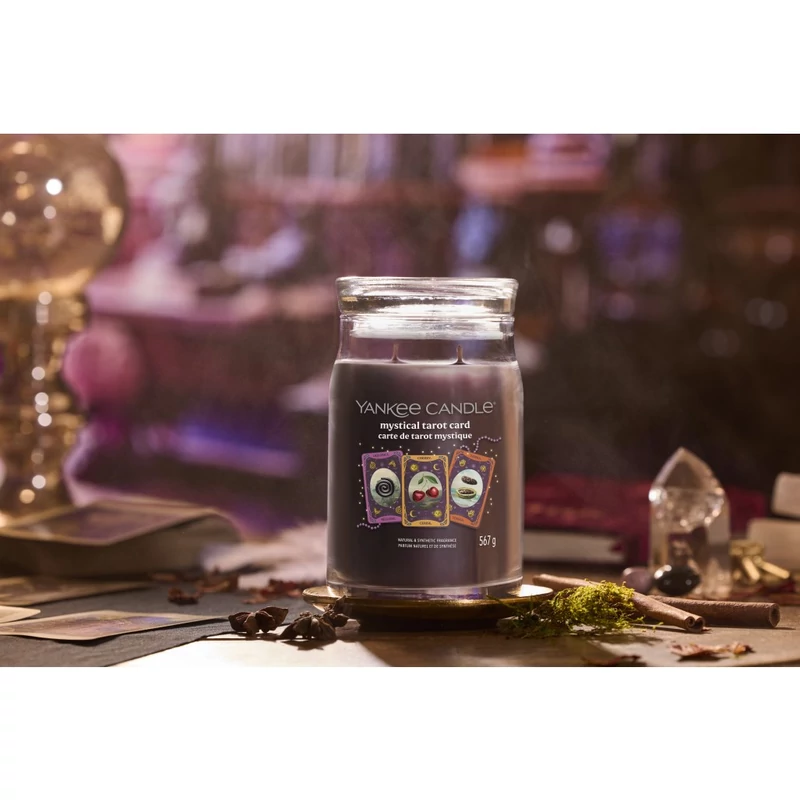 Yankee Candle® MYSTICAL TAROT CARD nagy üveggyertya 567g