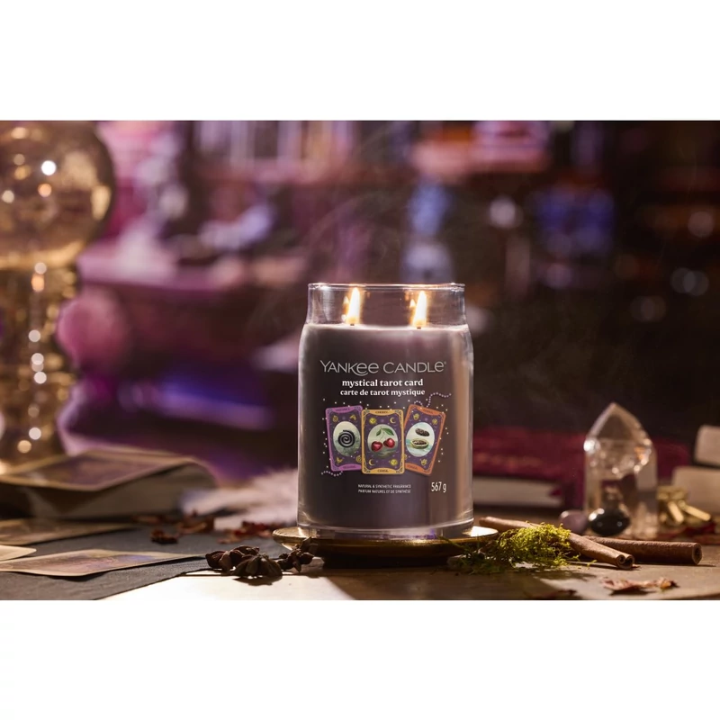 Yankee Candle® MYSTICAL TAROT CARD nagy üveggyertya 567g