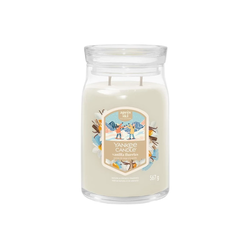 Yankee Candle® VANILLA FLURRIES nagy üveggyertya 567g