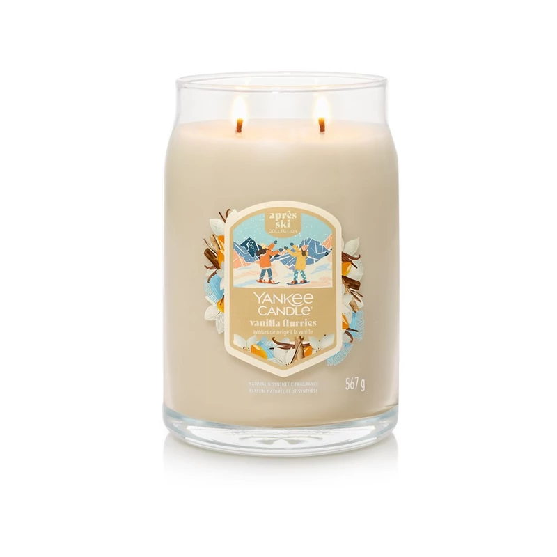 Yankee Candle® VANILLA FLURRIES nagy üveggyertya 567g