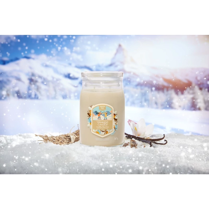 Yankee Candle® VANILLA FLURRIES nagy üveggyertya 567g