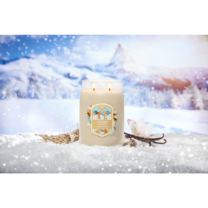 Yankee Candle® VANILLA FLURRIES nagy üveggyertya 567g