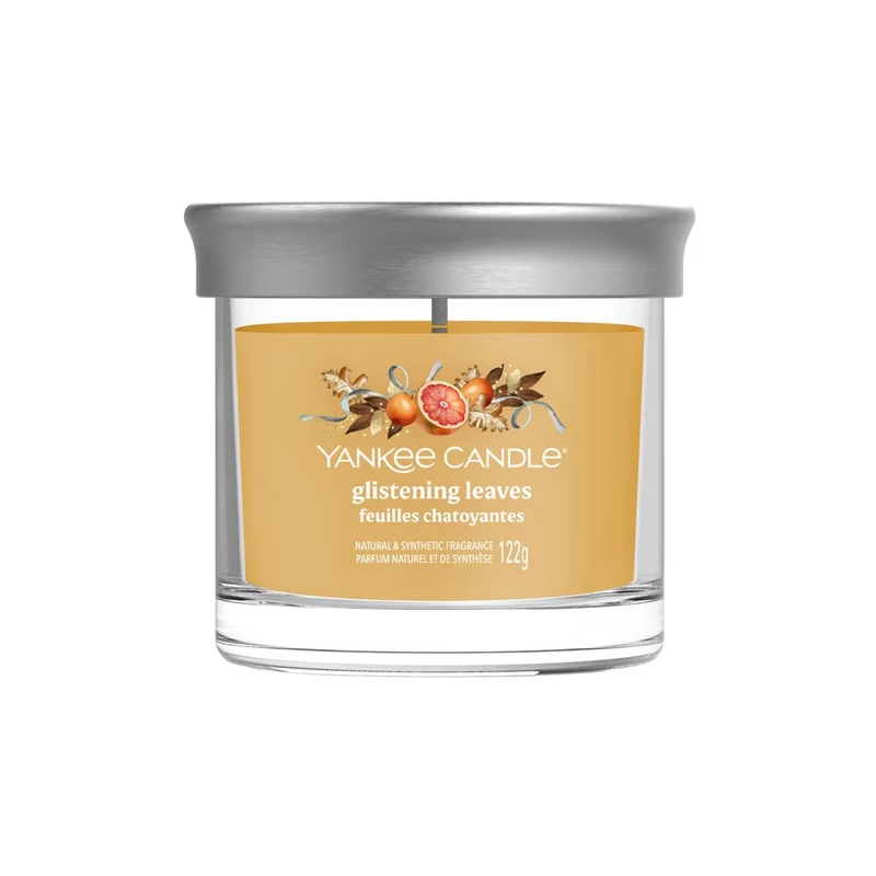 Yankee Candle®  GLISTENING LEAVES tumbler kis üveggyertya 122g