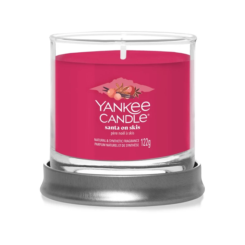Yankee Candle®  SANTA ON SKIS tumbler kis üveggyertya
