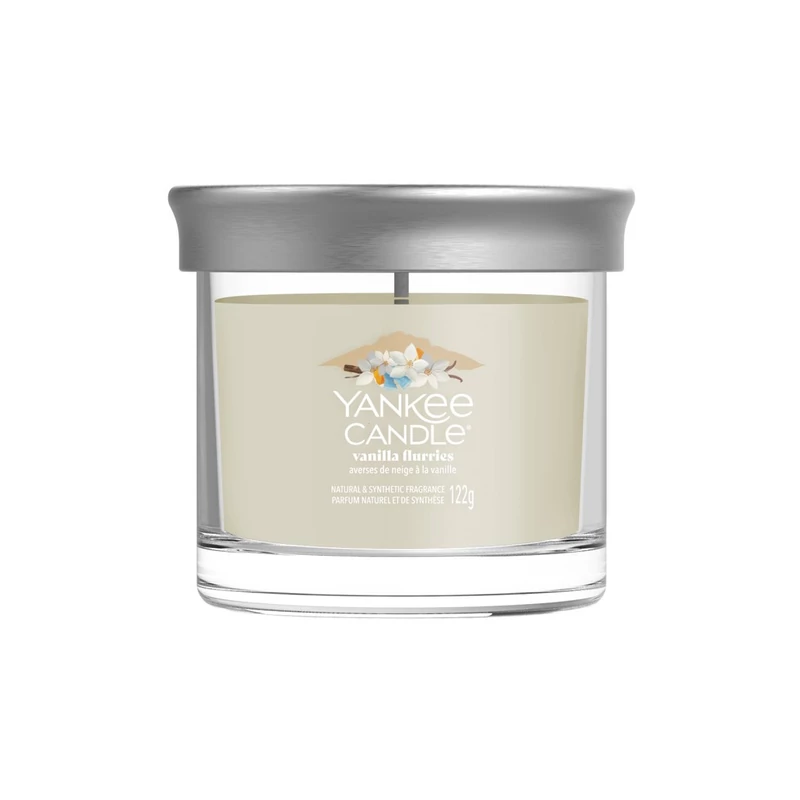 Yankee Candle®  VANILLA FLURRIES tumbler kis üveggyertya 122g