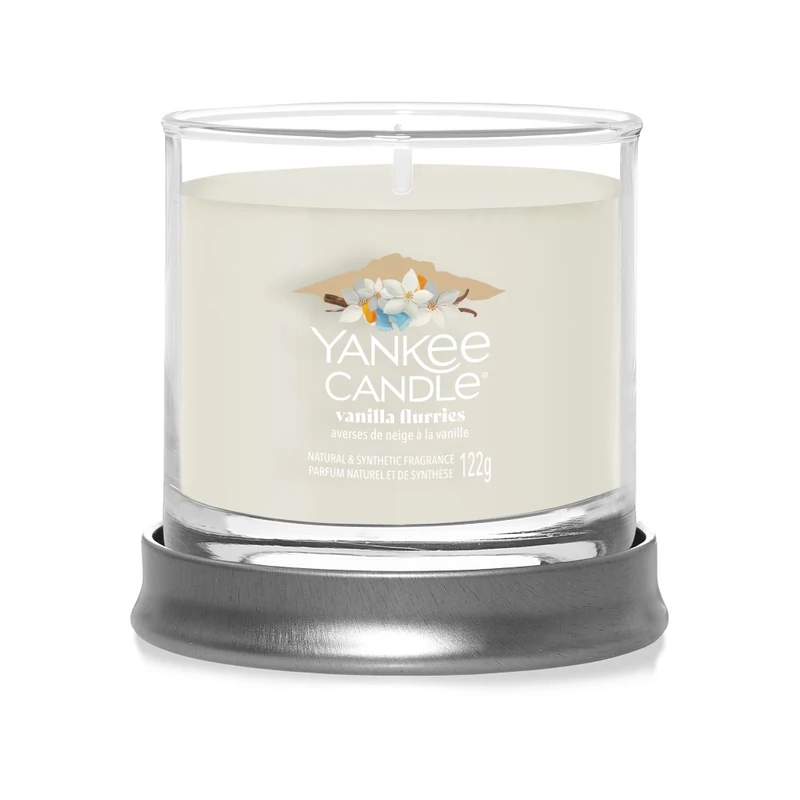 Yankee Candle®  VANILLA FLURRIES tumbler kis üveggyertya 122g