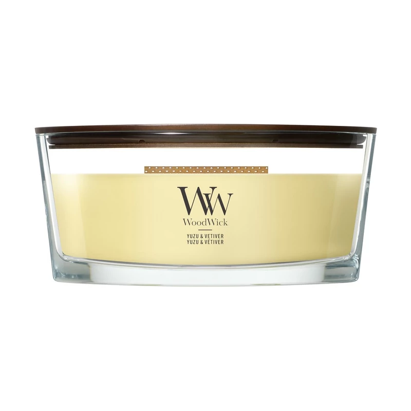 WoodWick® Yuzu & Vetiver hajógyertya 453g
