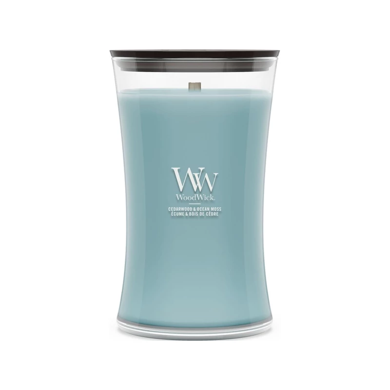 WoodWick® Cedarwood & Ocean Moss nagy üveggyertya 610g