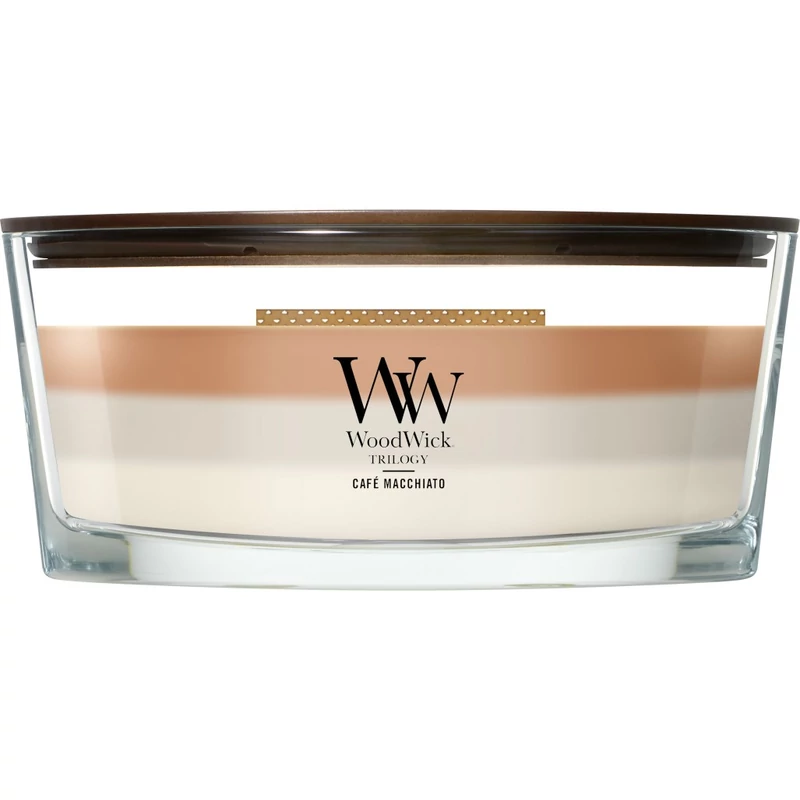 WoodWick® Café Macchiato trilogy hajógyertya 453g