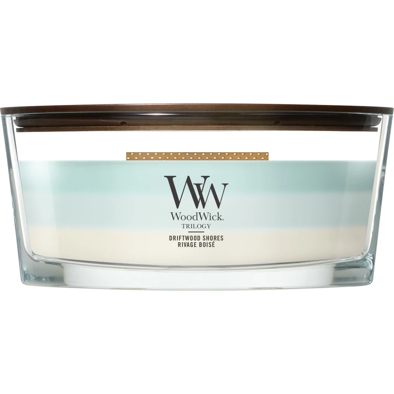 WoodWick® Driftwood Shores  trilogy hajógyertya 453g
